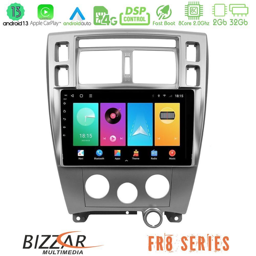 Bizzar FR8 Series Hyundai Tucson 8core Android13 2+32GB Navigation Multimedia Tablet 10" - U-FR8-HY0712