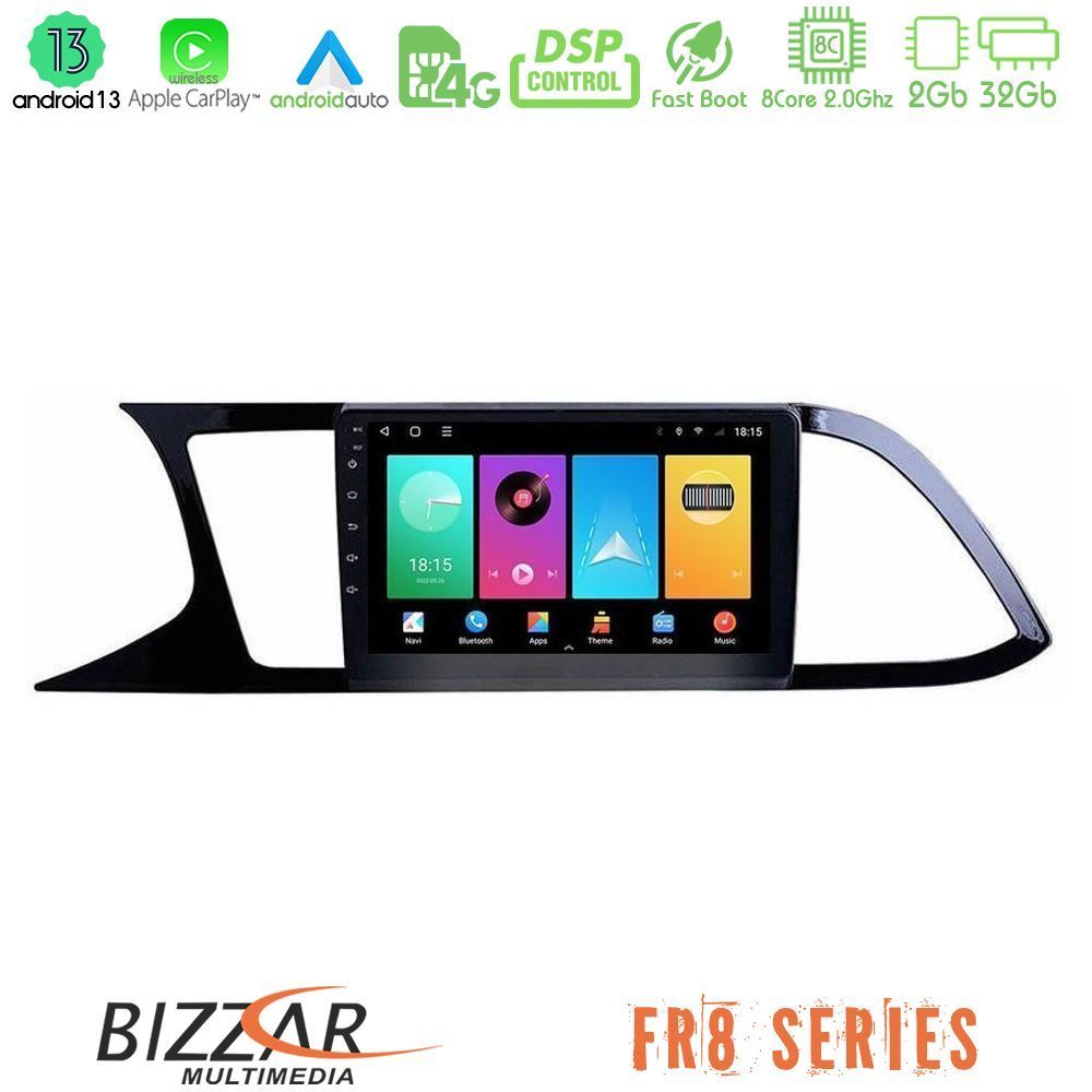 Bizzar FR8 Series Seat Leon 2013 – 2019 8core Android13 2+32GB Navigation Multimedia Tablet 9" - U-FR8-ST0790