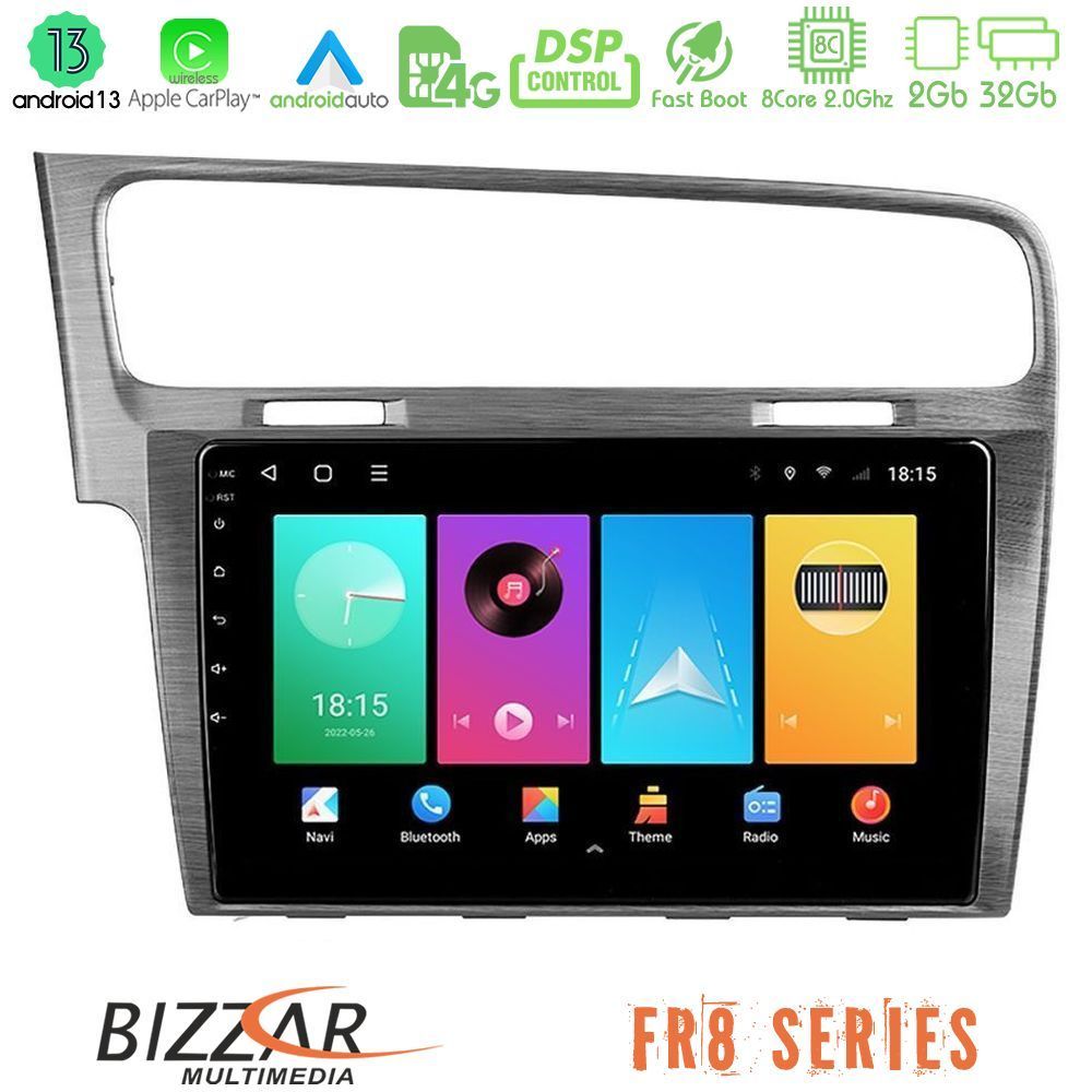 Bizzar FR8 Series VW GOLF 7 8core Android13 2+32GB Navigation Multimedia Tablet 10" - U-FR8-VW0003AL