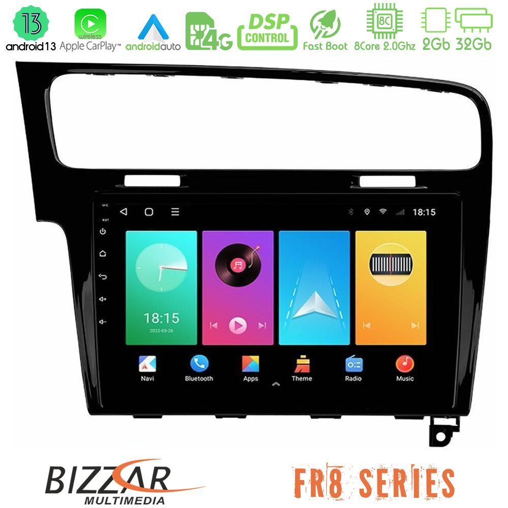Bizzar FR8 Series VW GOLF 7 8core Android13 2+32GB Navigation Multimedia Tablet 10" - U-FR8-VW0003PB