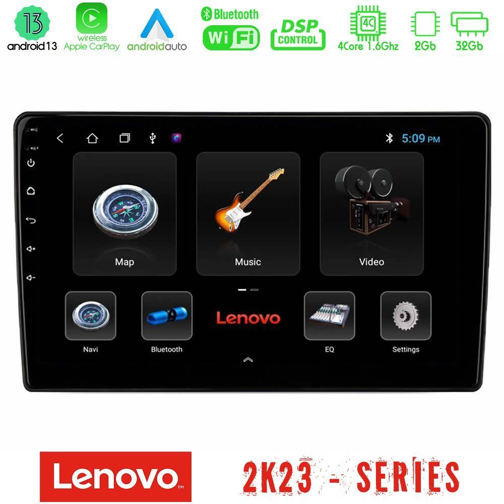 Lenovo Car Pad Universal 4Core Android13 2+32GB Navigation Multimedia Tablet 10" - U-LEN-M100