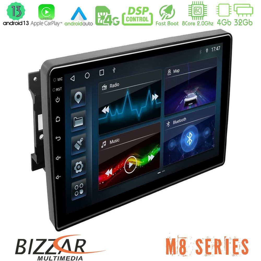 Bizzar M8 Series Chrysler / Dodge / Jeep 8core Android13 4+32GB Navigation Multimedia Tablet 10" - U-M8-JP0744