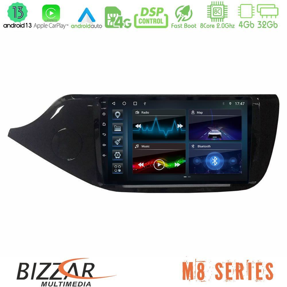 Bizzar M8 Series Kia Ceed 2013-2017 8Core Android13 4+32GB Navigation Multimedia Tablet 9″ - U-M8-KI0610
