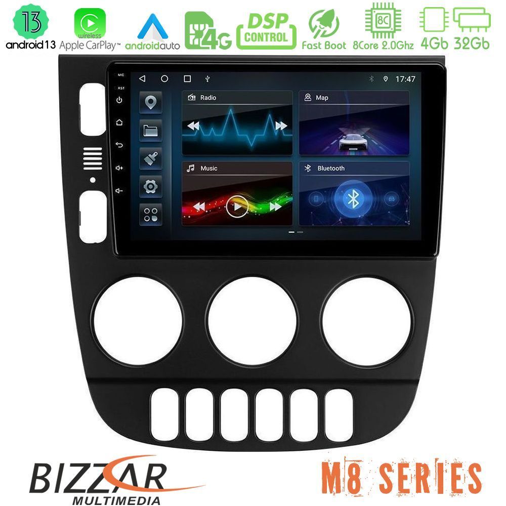 Bizzar M8 Series Mercedes ML Class 1998-2005 8Core Android13 4+32GB Navigation Multimedia Tablet 9" - U-M8-MB1418