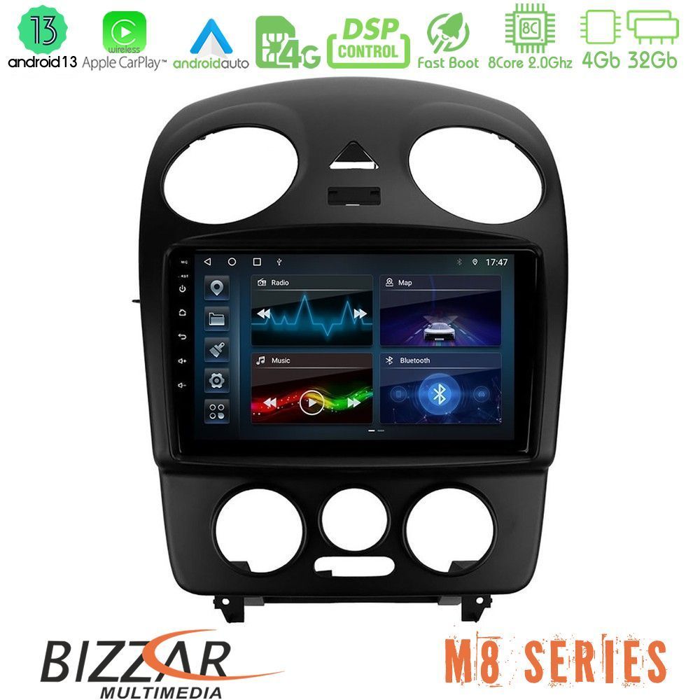 Bizzar M8 Series VW Beetle 8core Android13 4+32GB Navigation Multimedia Tablet 9" - U-M8-VW1059