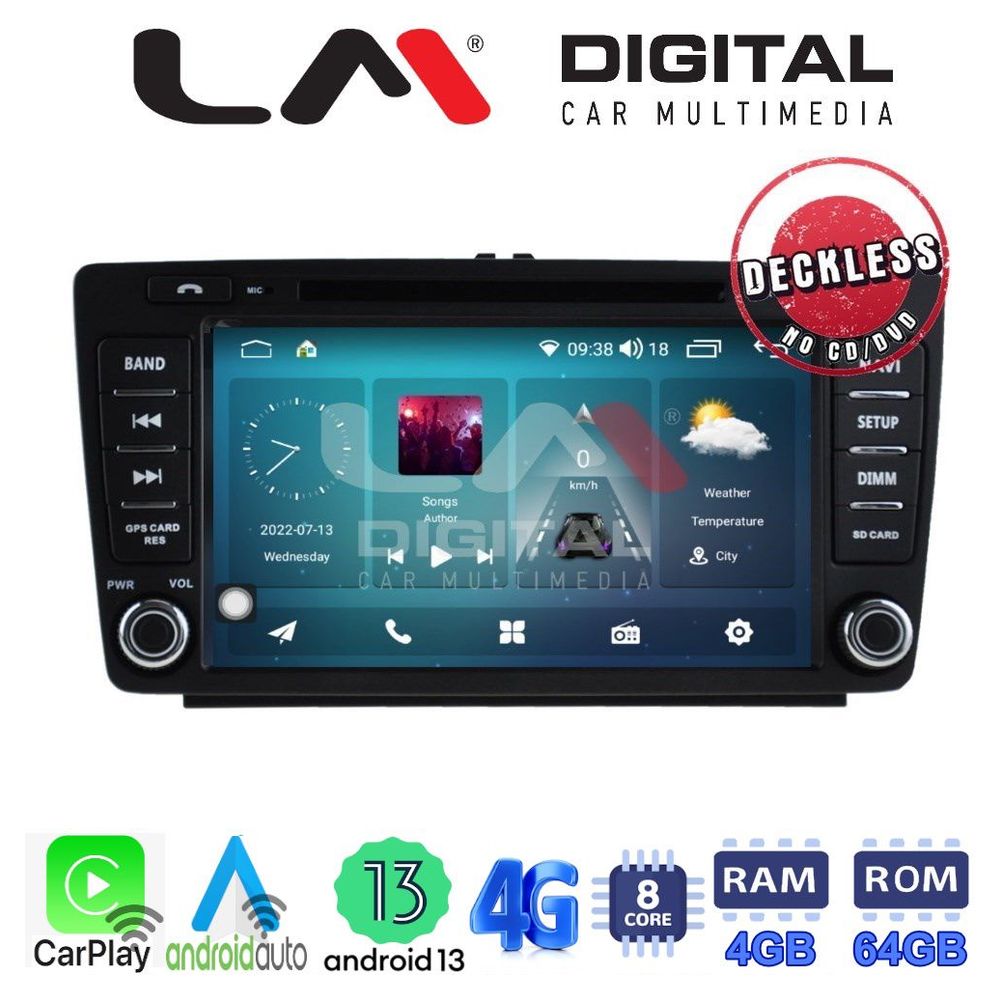 LM Digital - LM C8005 GPS Οθόνη OEM Multimedia Αυτοκινήτου για SKODA OCTAVIA 5 (CarPlay/AndroidAuto/BT/GPS/WIFI/GPRS)