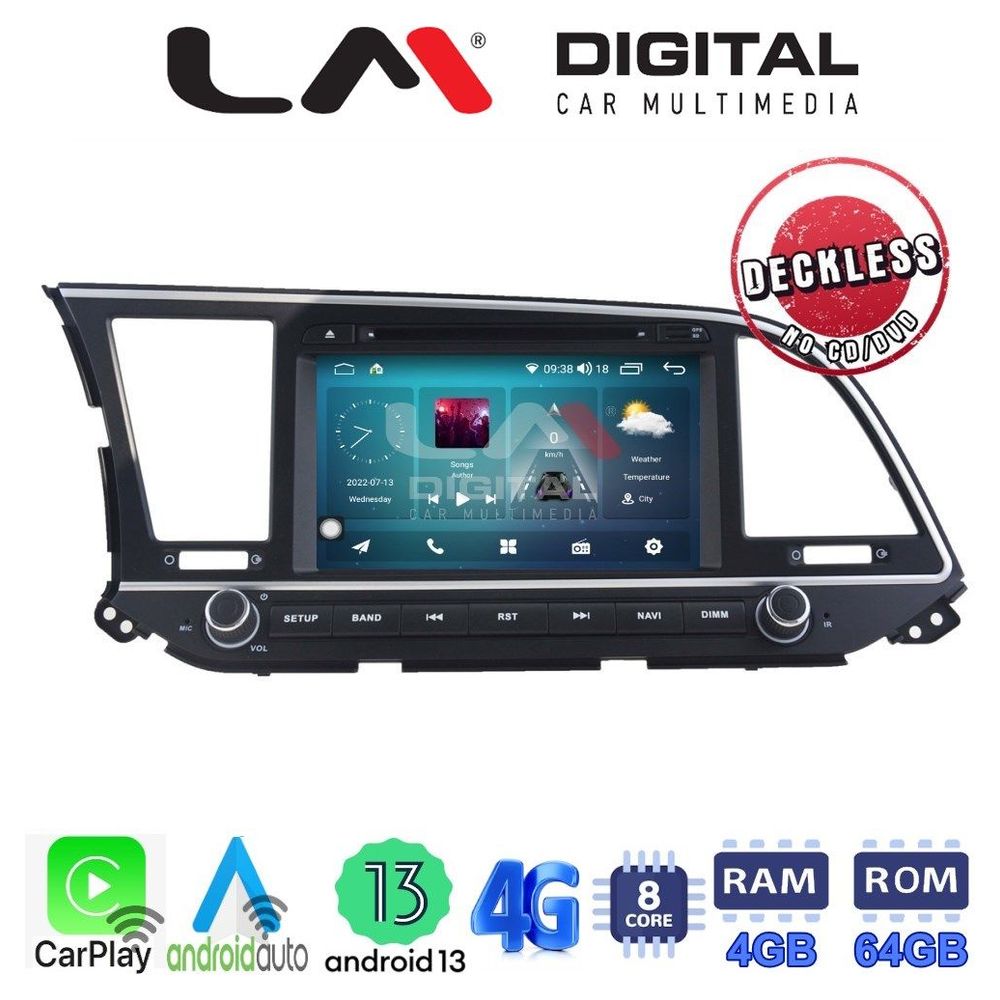 LM Digital - LM C8581 GPS Οθόνη OEM Multimedia Αυτοκινήτου για HYUNDAI ELANTRA 2016 (CarPlay/AndroidAuto/BT/GPS/WIFI/GPRS)