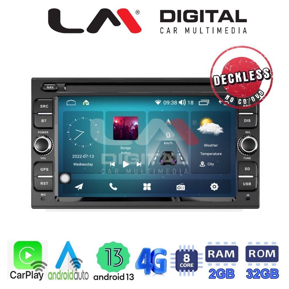 LM Digital - LM R8001 GPS Οθόνη OEM Multimedia Αυτοκινήτου για NISSAN (CarPlay/AndroidAuto/BT/GPS/WIFI/GPRS)