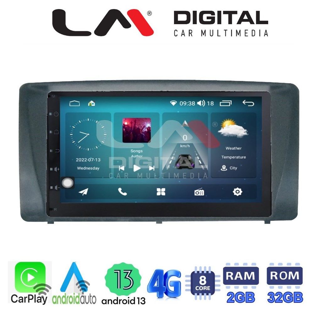 LM Digital - LM R8014 GPS Οθόνη OEM Multimedia Αυτοκινήτου για Toyota Corolla 2000 > 2007 (CarPlay/AndroidAuto/BT/GPS/WIFI/GPRS)