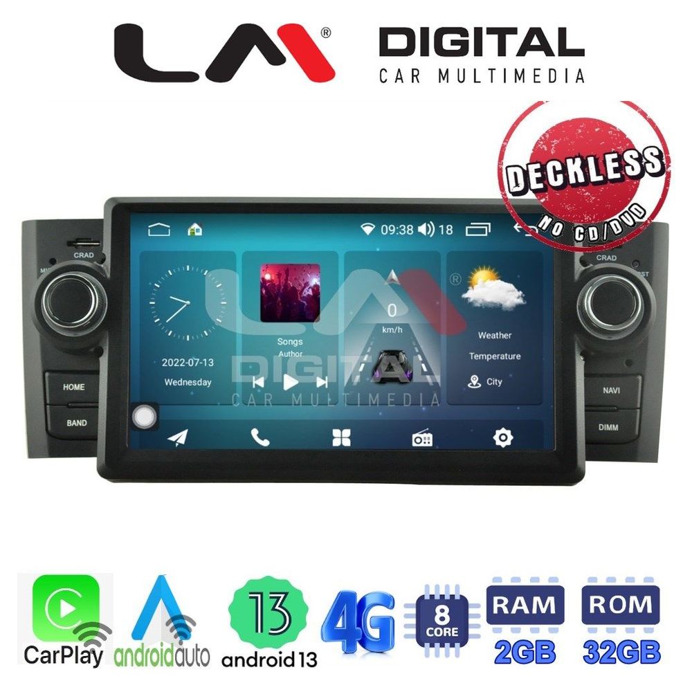 LM Digital - LM R8260 GPS Οθόνη OEM Multimedia Αυτοκινήτου για FIAT PUNTO/GRANDE PUNTO  (CarPlay/AndroidAuto/BT/GPS/WIFI/GPRS)