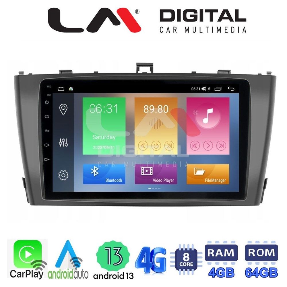 LM Digital - LM ZC8027B GPS Οθόνη OEM Multimedia Αυτοκινήτου για 0 (CarPlay/AndroidAuto/BT/GPS/WIFI/GPRS)