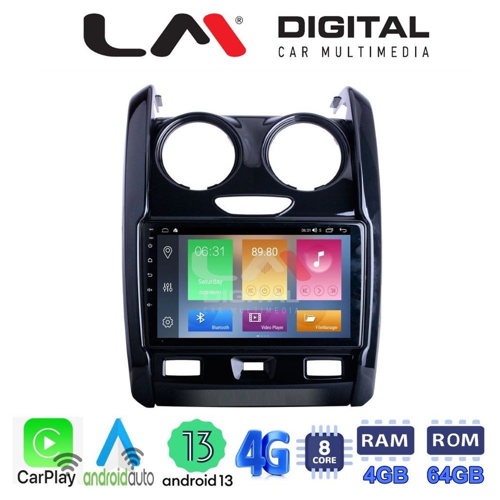 LM Digital - LM ZC8158 GPS Οθόνη OEM Multimedia Αυτοκινήτου για DACIA DUSTER 2013>2019 (CarPlay/AndroidAuto/BT/GPS/WIFI/GPRS)