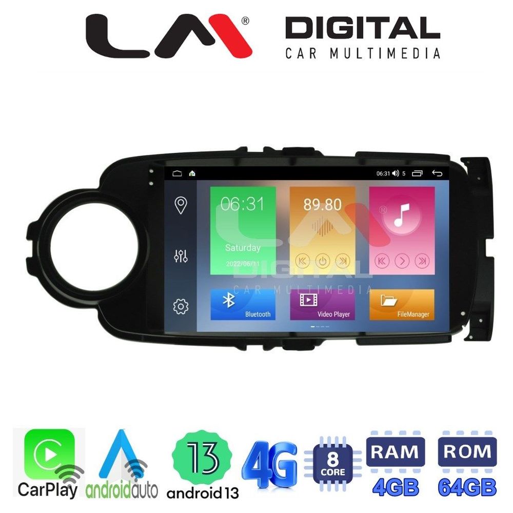 LM Digital - LM ZC8254B GPS Οθόνη OEM Multimedia Αυτοκινήτου για Toyota Yaris 2012 > 2015