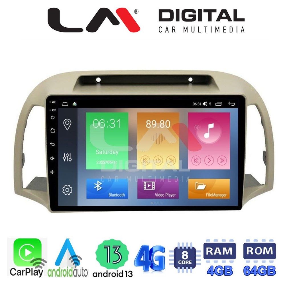 LM Digital - LM ZC8300 GPS Οθόνη OEM Multimedia Αυτοκινήτου για NISSAN MICRA 2002>2007 (CarPlay/AndroidAuto/BT/GPS/WIFI/GPRS)