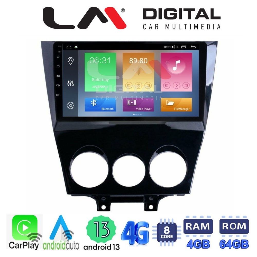 LM Digital - LM ZC8301 GPS Οθόνη OEM Multimedia Αυτοκινήτου για Mazda RX8 2001>2008 (CarPlay/AndroidAuto/BT/GPS/WIFI/GPRS)