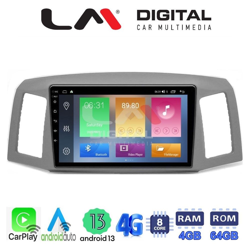 LM Digital - LM ZC8307 GPS Οθόνη OEM Multimedia Αυτοκινήτου για Jeep Grand Cherokee 2004 > 2011 (CarPlay/AndroidAuto/BT/GPS/WIFI/GPRS)