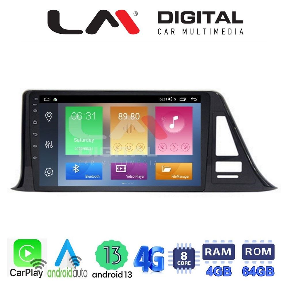 LM Digital - LM ZC8445 GPS Οθόνη OEM Multimedia Αυτοκινήτου για Toyota CH-R 2017 > (CarPlay/AndroidAuto/BT/GPS/WIFI/GPRS)