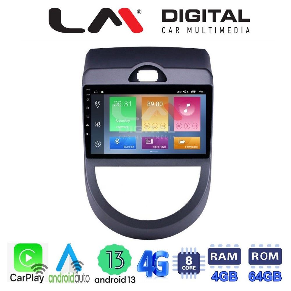 LM Digital - LM ZC8693 GPS Οθόνη OEM Multimedia Αυτοκινήτου για Kia Soul 2009 > 2013 (CarPlay/AndroidAuto/BT/GPS/WIFI/GPRS)