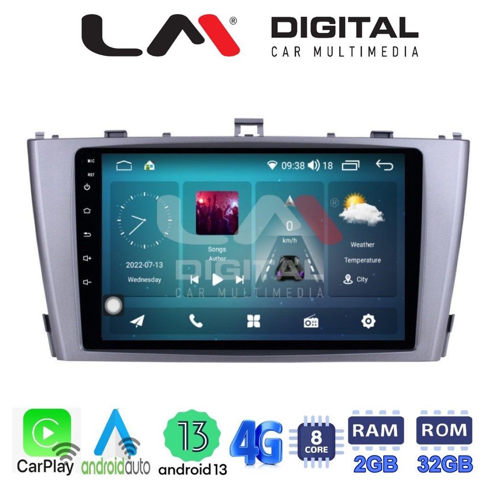 LM Digital - LM ZR8027 GPS Οθόνη OEM Multimedia Αυτοκινήτου για TOYOTA AVENSIS T27 2009 > 2016  (CarPlay/AndroidAuto/BT/GPS/WIFI/GPRS)