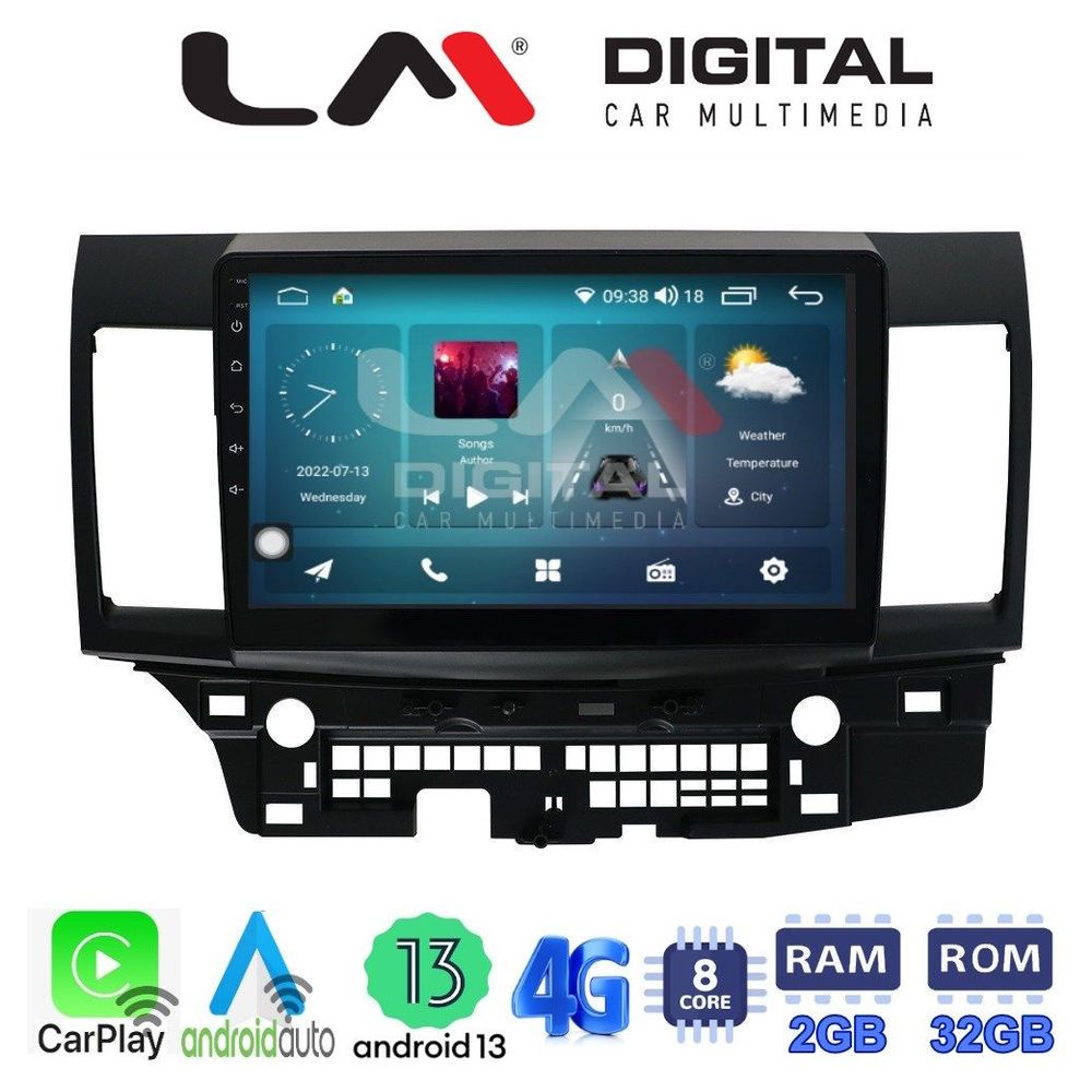 LM Digital - LM ZR8037 GPS Οθόνη OEM Multimedia Αυτοκινήτου για MITSUBISHI LANCER 2008> (CarPlay/AndroidAuto/BT/GPS/WIFI/GPRS)