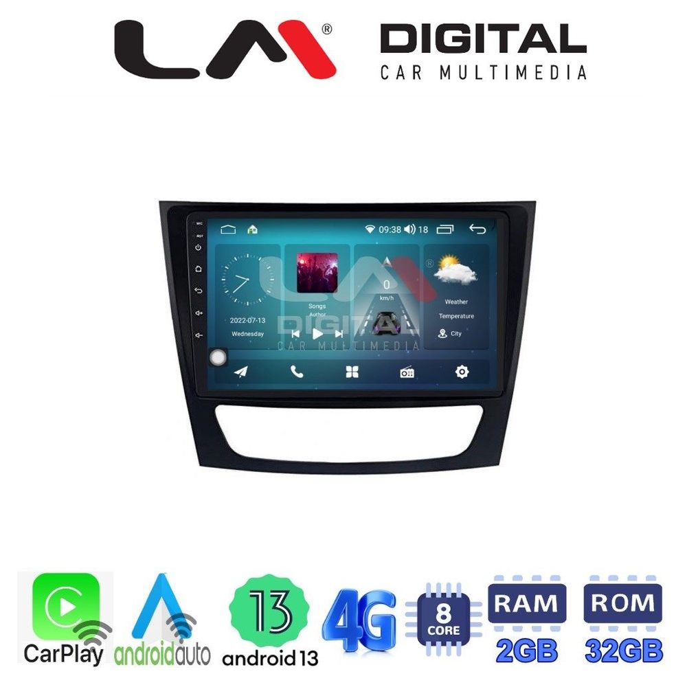 LM Digital - LM ZR8090 GPS Οθόνη OEM Multimedia Αυτοκινήτου για MERCEDES E class (W211)  (CarPlay/AndroidAuto/BT/GPS/WIFI/GPRS)