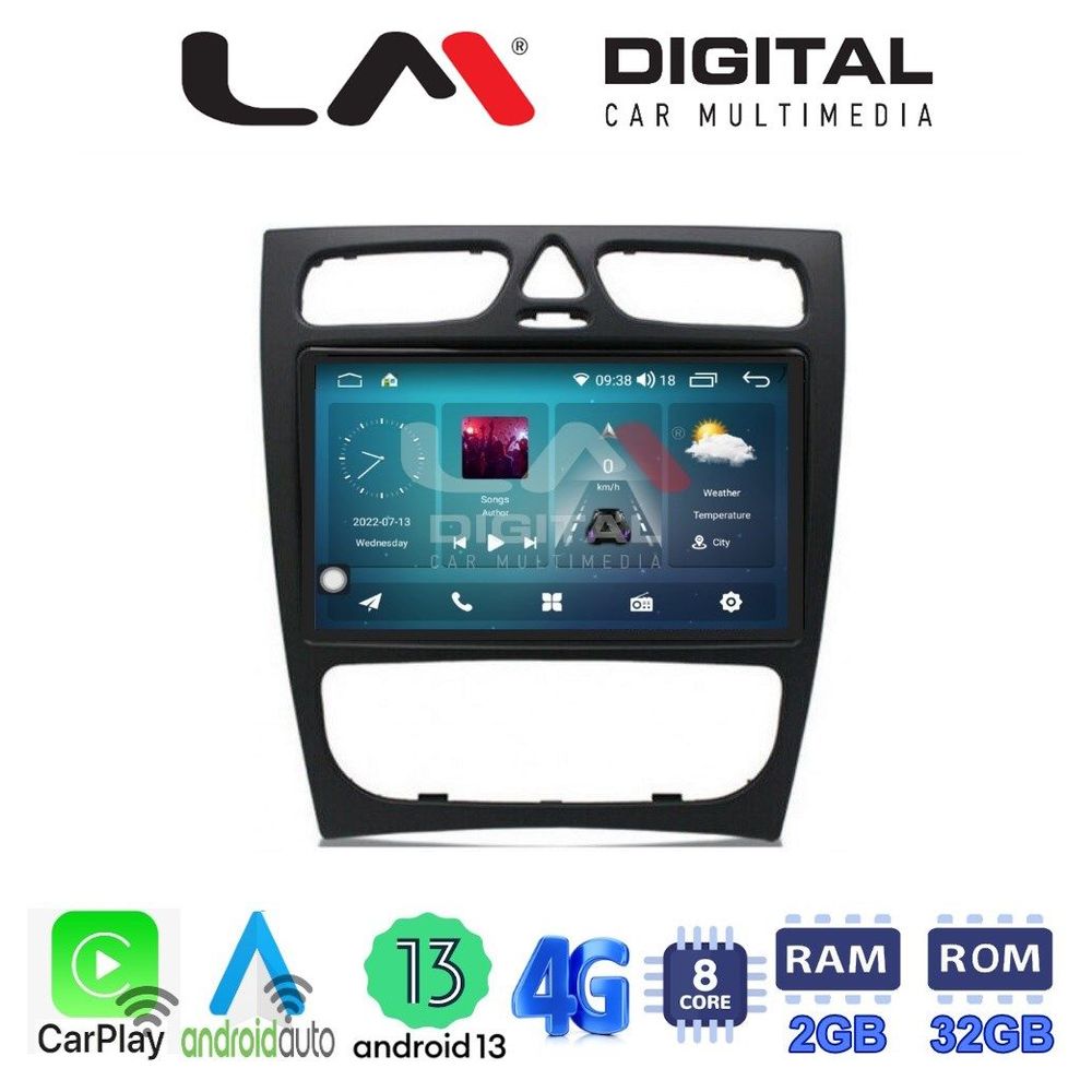 LM Digital - LM ZR8171 GPS Οθόνη OEM Multimedia Αυτοκινήτου για MERCEDES C class (W203) - CLK (W208) (CarPlay/AndroidAuto/BT/GPS/WIFI/GPRS)