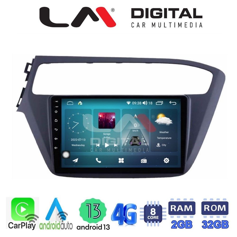 LM Digital - LM ZR8226 GPS Οθόνη OEM Multimedia Αυτοκινήτου για Hyundai i20 2019> (CarPlay/AndroidAuto/BT/GPS/WIFI/GPRS)