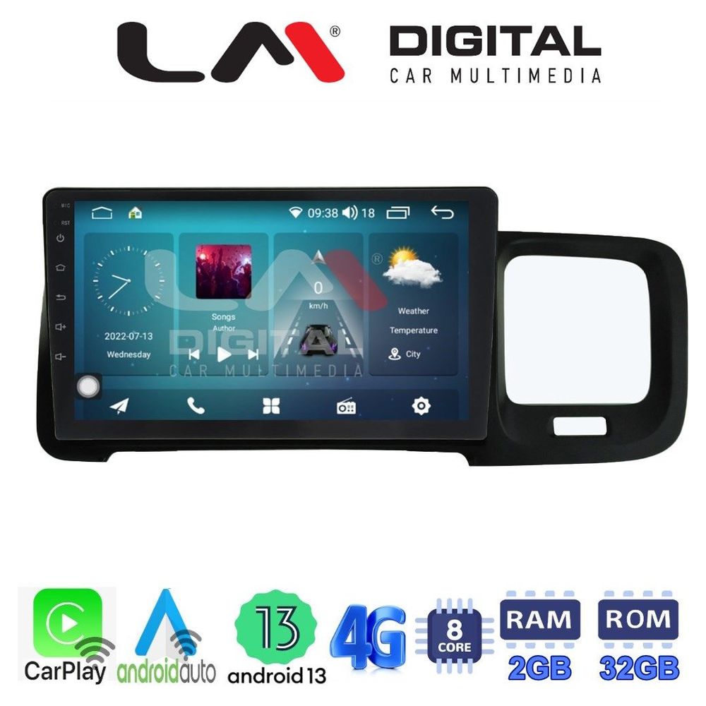LM Digital - LM ZR8392 GPS Οθόνη OEM Multimedia Αυτοκινήτου για Volvo S60 2010 > 2018 (CarPlay/AndroidAuto/BT/GPS/WIFI/GPRS)
