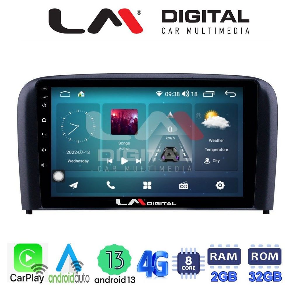 LM Digital - LM ZR8393 GPS Οθόνη OEM Multimedia Αυτοκινήτου για Volvo S80 2004 > 2006 (CarPlay/AndroidAuto/BT/GPS/WIFI/GPRS)