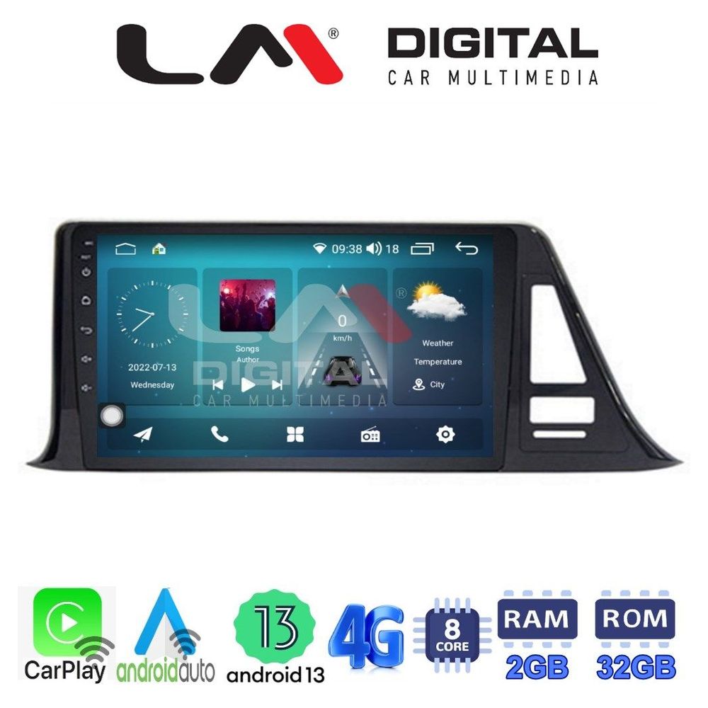 LM Digital - LM ZR8445 GPS Οθόνη OEM Multimedia Αυτοκινήτου για Toyota CH-R 2017 > (CarPlay/AndroidAuto/BT/GPS/WIFI/GPRS)