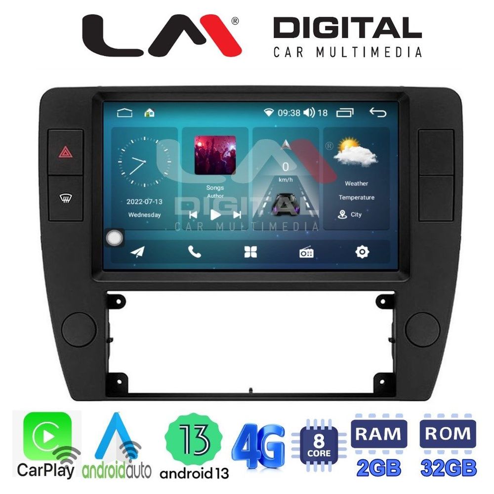 LM Digital - LM ZR8501 GPS Οθόνη OEM Multimedia Αυτοκινήτου για VW Passat 2000 > 2005 (CarPlay/AndroidAuto/BT/GPS/WIFI/GPRS)