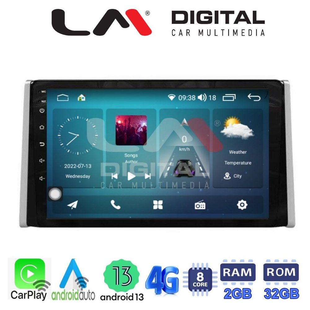 LM Digital - LM ZR8572 GPS Οθόνη OEM Multimedia Αυτοκινήτου για TOYOTA RAV 4  2019 >  (CarPlay/AndroidAuto/BT/GPS/WIFI/GPRS)