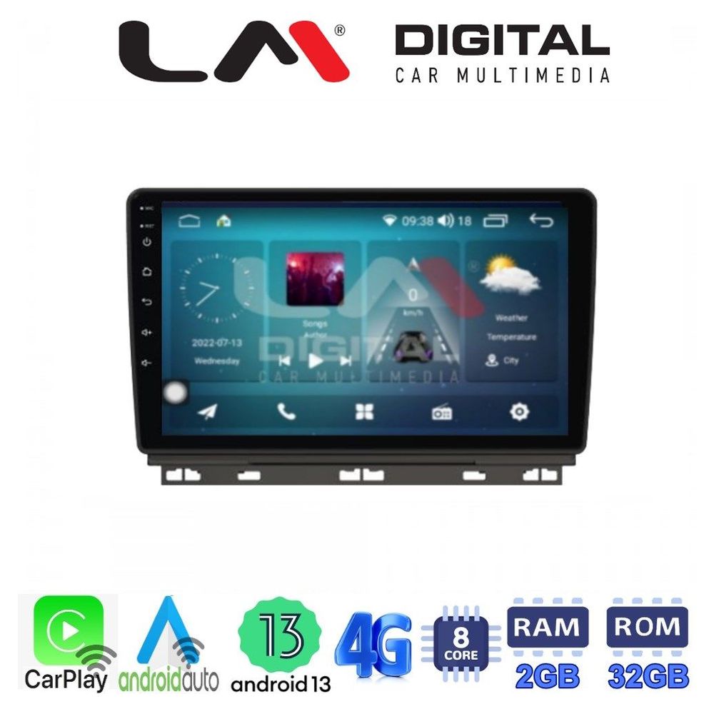 LM Digital - LM ZR8718 GPS Οθόνη OEM Multimedia Αυτοκινήτου για Renault Clio 2020 (CarPlay/AndroidAuto/BT/GPS/WIFI/GPRS)