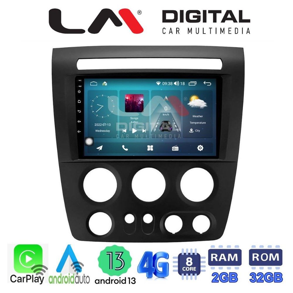 LM Digital - LM ZR8721 GPS Οθόνη OEM Multimedia Αυτοκινήτου για Hummer H3 2006 > 2011 (CarPlay/AndroidAuto/BT/GPS/WIFI/GPRS)