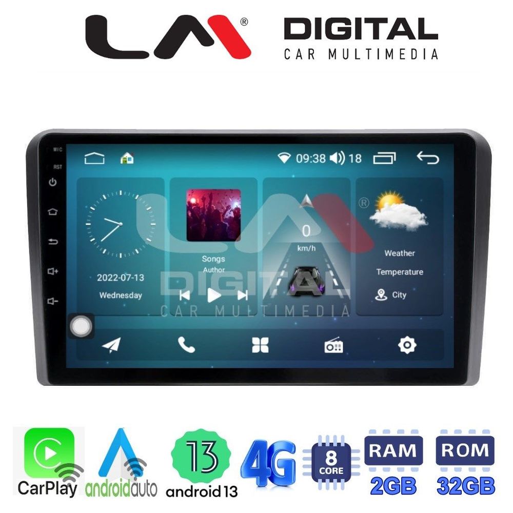 LM Digital - LM ZR8761 GPS Οθόνη OEM Multimedia Αυτοκινήτου για Honda Jazz 2019 (CarPlay/AndroidAuto/BT/GPS/WIFI/GPRS)