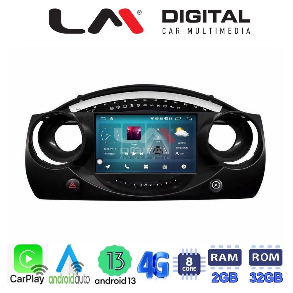 LM Digital - LM ZR8832 GPS Οθόνη OEM Multimedia Αυτοκινήτου για MINI COOPER 2001 > 2007 (CarPlay/AndroidAuto/BT/GPS/WIFI/GPRS)