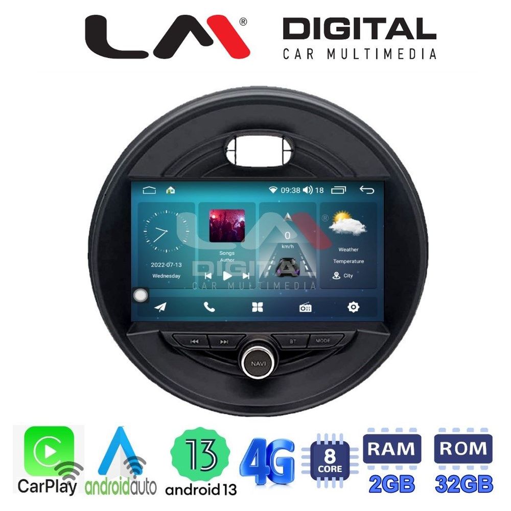 LM Digital - LM ZR8845 GPS Οθόνη OEM Multimedia Αυτοκινήτου για Mini Cooper & Clubman 2015> (CarPlay/AndroidAuto/BT/GPS/WIFI/GPRS)
