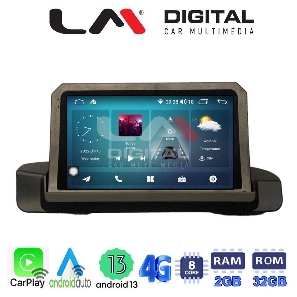 LM Digital - LM ZR8895 GPS Οθόνη OEM Multimedia Αυτοκινήτου για BMW 3 series (E90-91-92) 2005-2012 (CarPlay/AndroidAuto/BT/GPS/WIFI/GPRS)