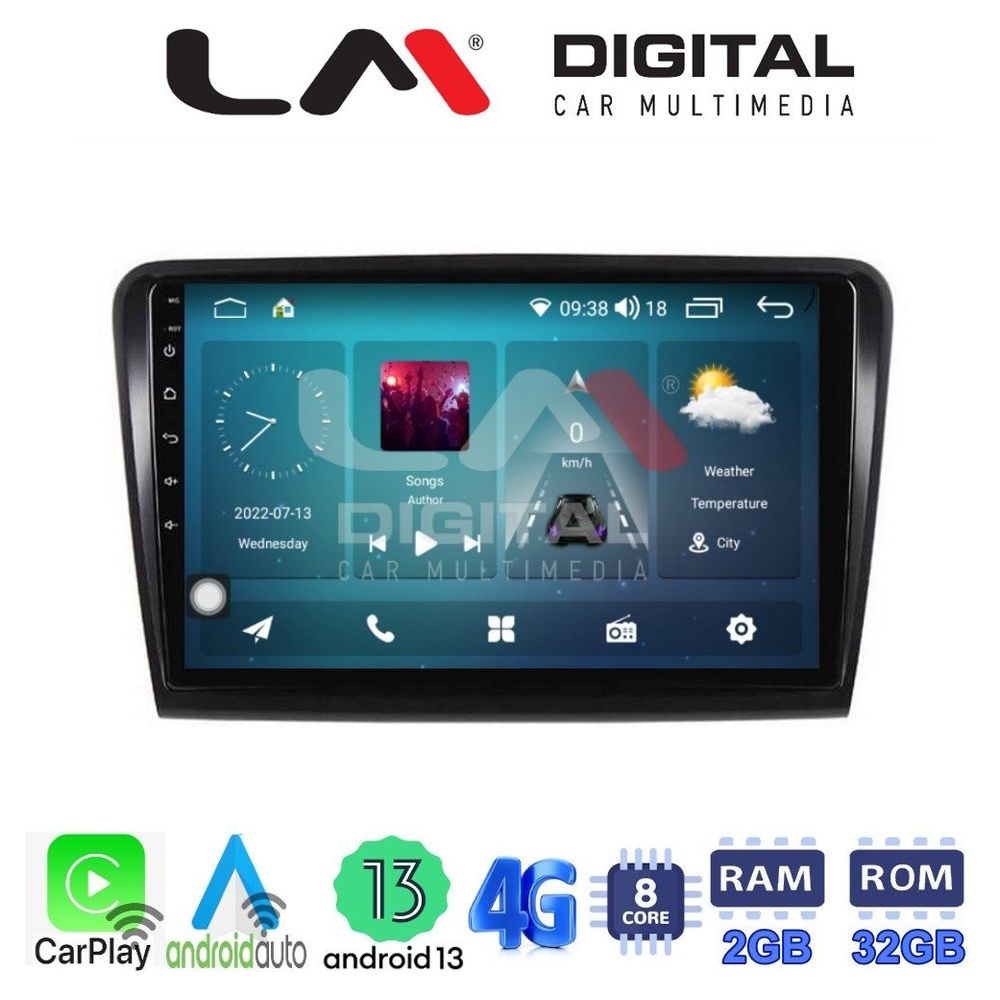LM Digital - LM ZR8982 GPS Οθόνη OEM Multimedia Αυτοκινήτου για SK SUPERB 2008>2015 (CarPlay/AndroidAuto/BT/GPS/WIFI/GPRS)
