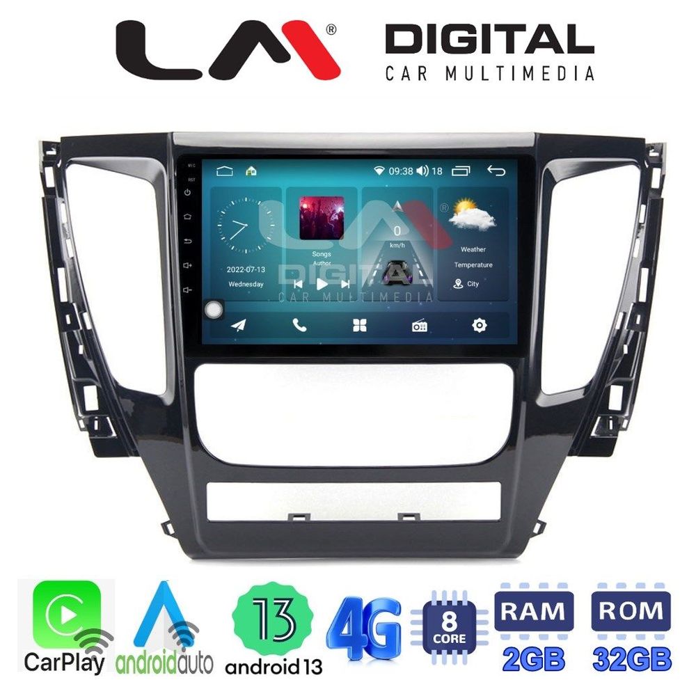 LM Digital - LM ZR8992 GPS Οθόνη OEM Multimedia Αυτοκινήτου για Mitsubishi Pajero 2014> (CarPlay/AndroidAuto/BT/GPS/WIFI/GPRS)