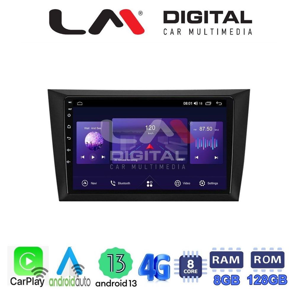 LM Digital - LM ZT8004 GPS Οθόνη OEM Multimedia Αυτοκινήτου για VW Golf 6 2008-2012 (CarPlay/AndroidAuto/BT/GPS/WIFI/GPRS)