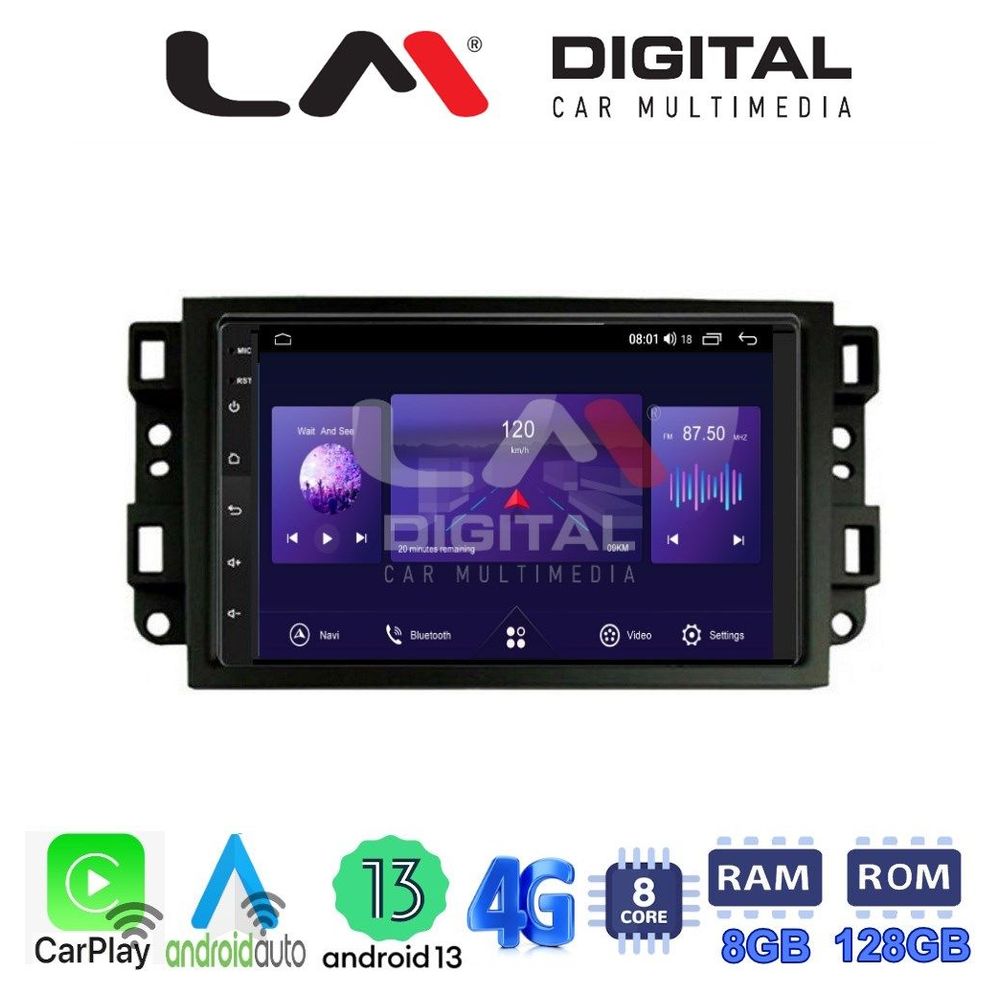 LM Digital - LM ZT8020 GPS Οθόνη OEM Multimedia Αυτοκινήτου για CAPTIVA - EPICA - AVEO >2011  (CarPlay/AndroidAuto/BT/GPS/WIFI/GPRS)