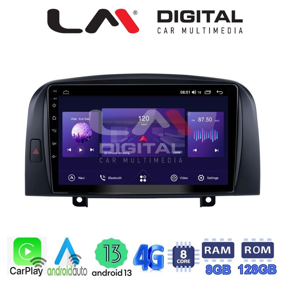 LM Digital - LM ZT8247 GPS Οθόνη OEM Multimedia Αυτοκινήτου για Hyundai Sonata 2006 > 2009 (CarPlay/AndroidAuto/BT/GPS/WIFI/GPRS)