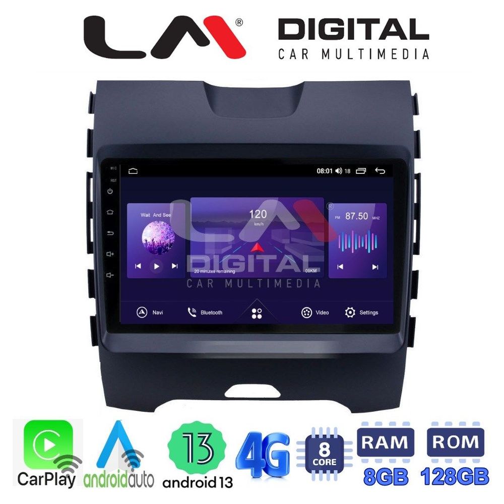LM Digital - LM ZT8248 GPS Οθόνη OEM Multimedia Αυτοκινήτου για Ford Edge 2016 > (CarPlay/AndroidAuto/BT/GPS/WIFI/GPRS)
