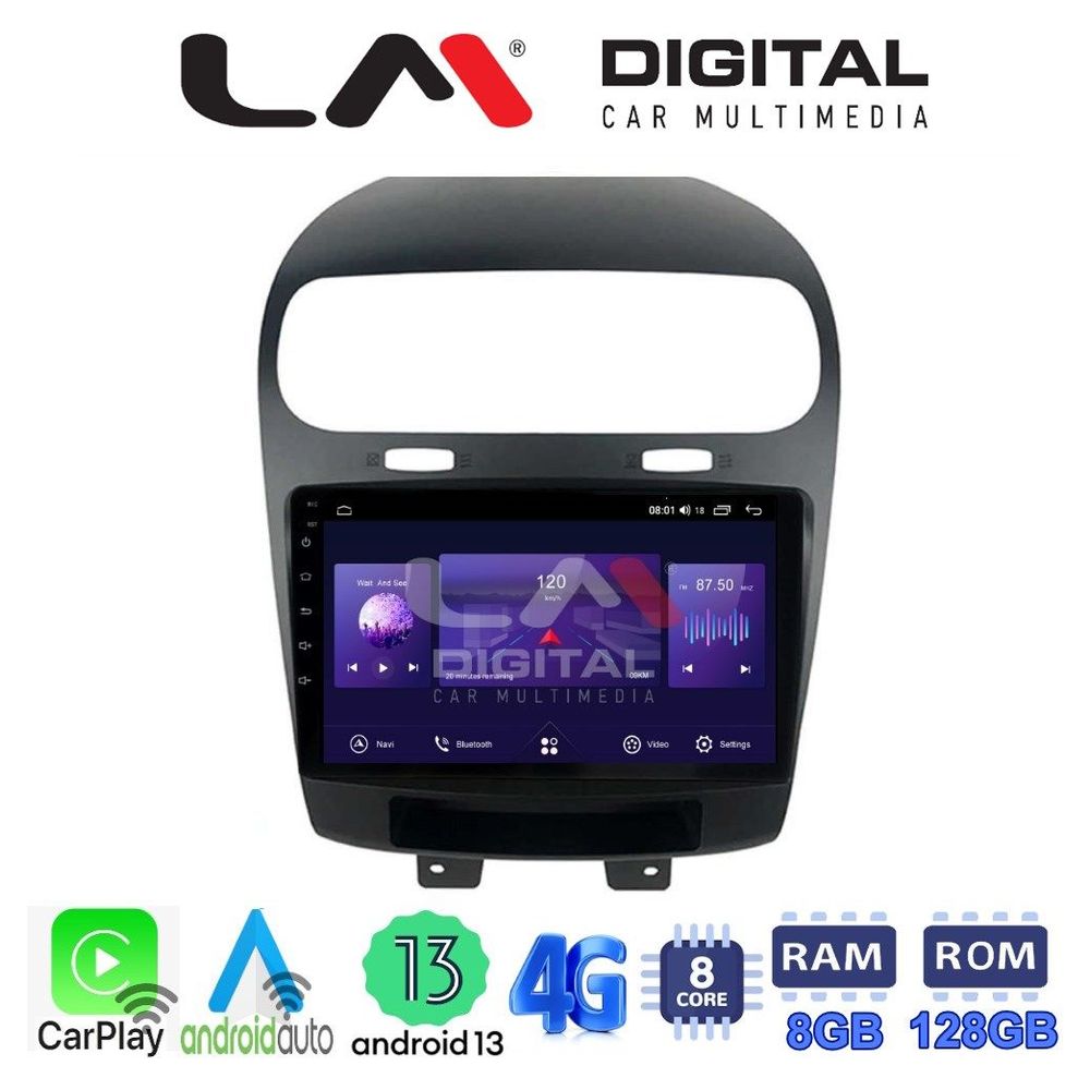 LM Digital - LM ZT8261 GPS Οθόνη OEM Multimedia Αυτοκινήτου για Fiat Freemont 2008> (CarPlay/AndroidAuto/BT/GPS/WIFI/GPRS)