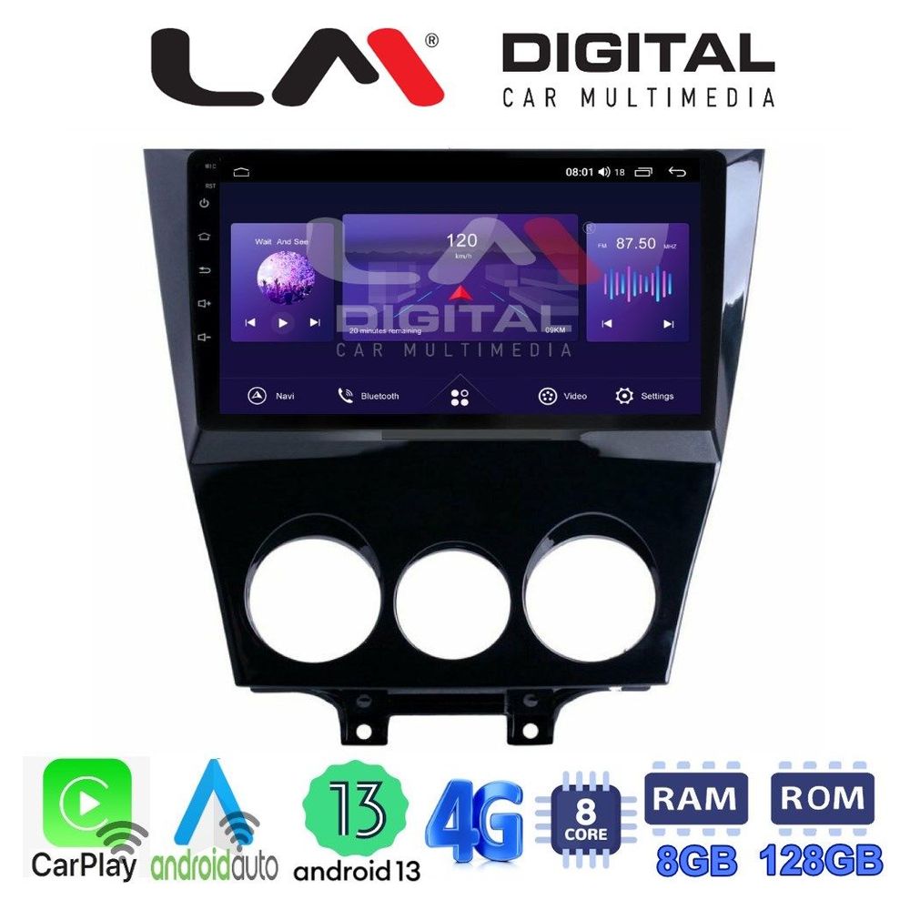 LM Digital - LM ZT8301 GPS Οθόνη OEM Multimedia Αυτοκινήτου για Mazda RX8 2001>2008 (CarPlay/AndroidAuto/BT/GPS/WIFI/GPRS)