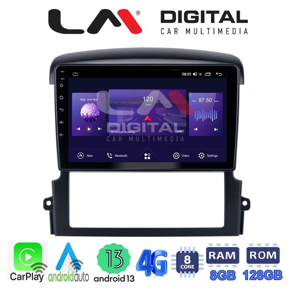 LM Digital - LM ZT8303 GPS Οθόνη OEM Multimedia Αυτοκινήτου για Kia Sorento 2006 > 2009 (CarPlay/AndroidAuto/BT/GPS/WIFI/GPRS)