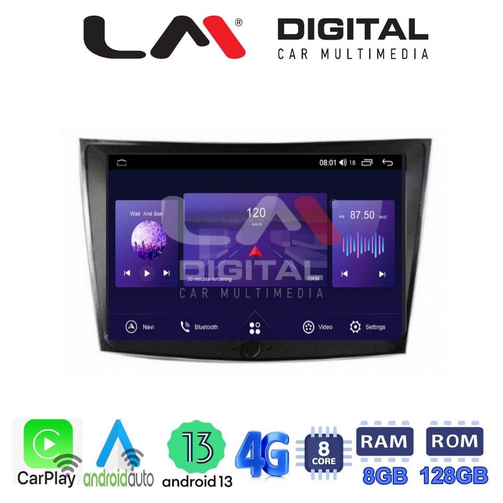 LM Digital - LM ZT8433 GPS Οθόνη OEM Multimedia Αυτοκινήτου για SsangYong Tivoli - XVL 2015 > 2019  (CarPlay/AndroidAuto/BT/GPS/WIFI/GPRS)