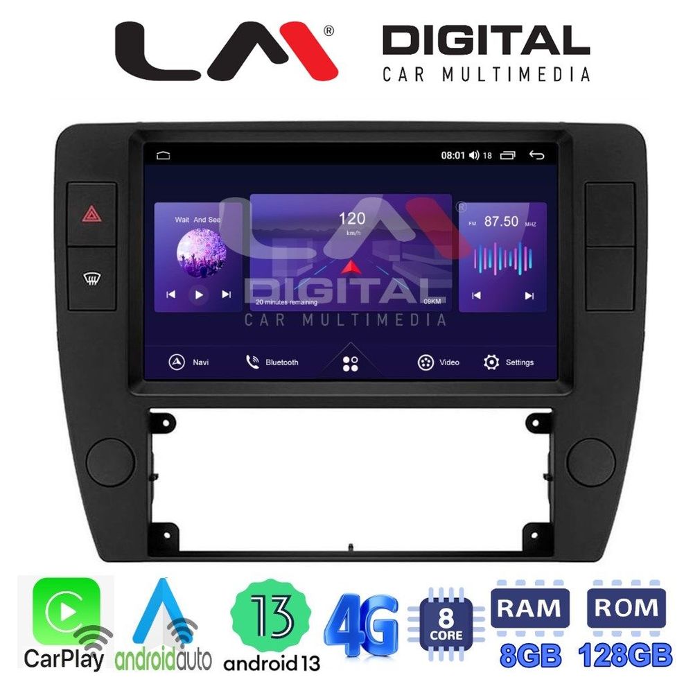 LM Digital - LM ZT8501 GPS Οθόνη OEM Multimedia Αυτοκινήτου για VW Passat 2000 > 2005 (CarPlay/AndroidAuto/BT/GPS/WIFI/GPRS)