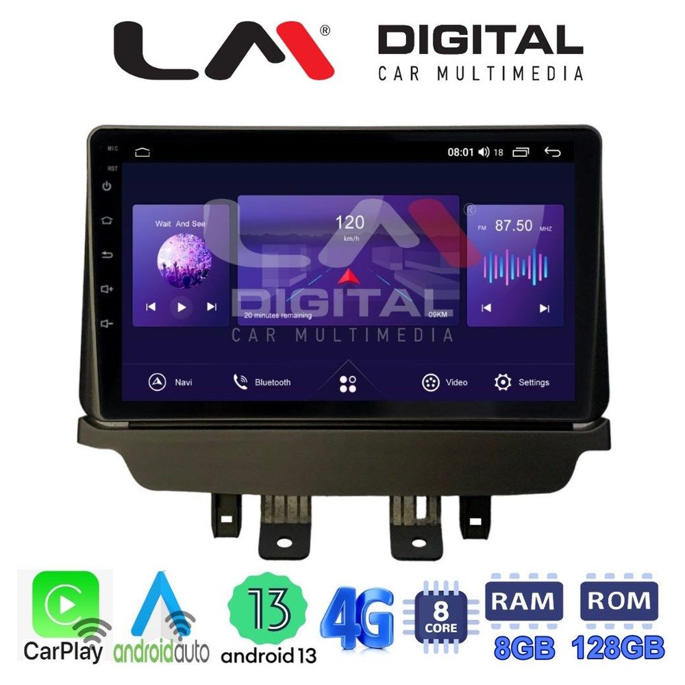LM Digital - LM ZT8532 GPS Οθόνη OEM Multimedia Αυτοκινήτου για Mazda 2 2014 > (CarPlay/AndroidAuto/BT/GPS/WIFI/GPRS)